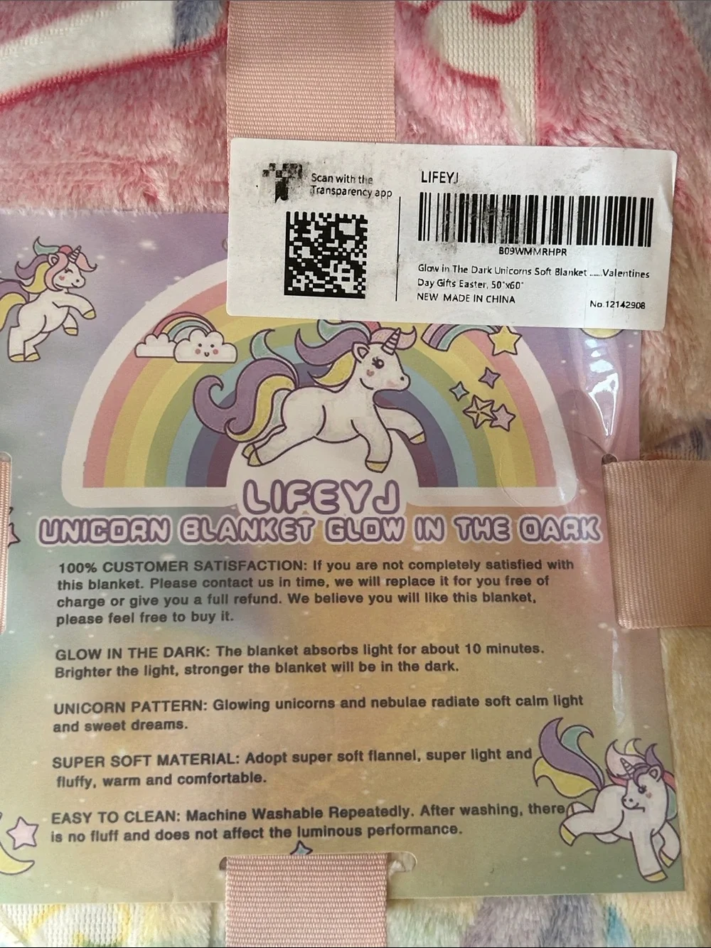 Glow in the Dark Unicorn Blanket LIFEYJ 50